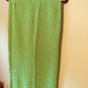 ASOS Lime green knitted midi skirt